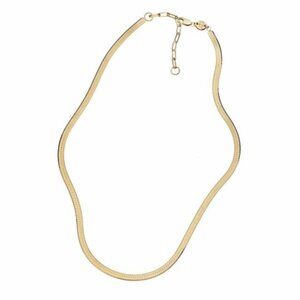 Jennifer Zeuner - 14k Hamilton Gold IP Plating Herringbone Necklace